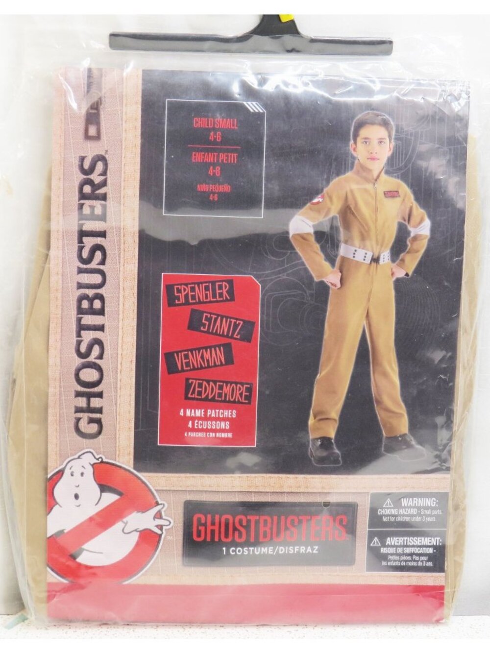 Ghostbusters Jumpsuit Costume Kids Child Small 4-6 Flight Suit Patches New